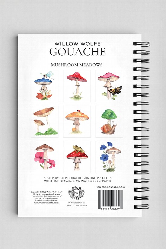 Mushroom Meadows Gouache Workbook 2